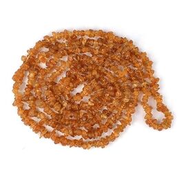 Natural Hessonite Stone Chip Mala / Necklace by tarotyoga.in