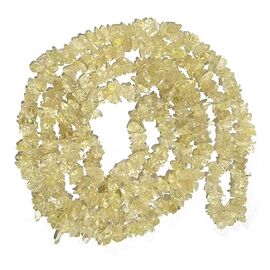 Natural Lemon Quartz Stone Chip Mala / Necklace by tarotyoga.in