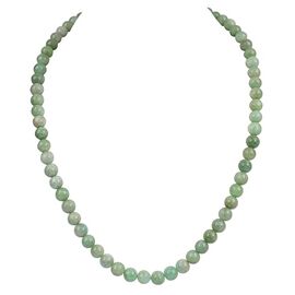 Natural Amazonite 6mm Round Bead Necklace by tarotyoga.in