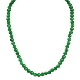 Natural Green Aventurine 6mm Round Bead Necklace by tarotyoga.in