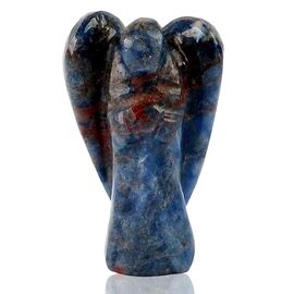 Natural Sodalite Crystal Stone Guardian Angel Figurine / Statue by tarotyoga.in