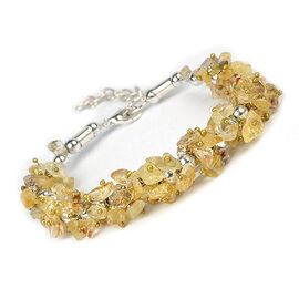 Natural Citrine Crystal Stone Chip Bracelet by tarotyoga.in