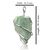 Amazonite Natural Wire Wrapped Pendant with Chain by tarotyoga.in