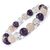 Amethyst, Clear Quartz, Rose Quartz Bracelet Crystal Stone Combination 8 mm Round Bead Bracelet by tarotyoga.in