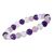 Amethyst, Clear Quartz, Rose Quartz Bracelet Crystal Stone Combination 8 mm Faceted Bead Bracelet by tarotyoga.in