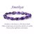 Amethyst Oval Bead Bracelet by tarotyoga.in