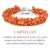 Natural Carnelian Crystal Stone Chip Bracelet by tarotyoga.in