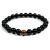 Black Tourmaline with Tiger Eye Crystal Stone Combination 8 mm Round Bead Bracelet by tarotyoga.in