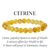 Citrine Crystal Stone 8 mm Round Bead Bracelet by tarotyoga.in