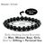 Black Obsidian Crystal Stone 8 mm Round Bead Bracelet by tarotyoga.in