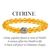 Citrine Crystal Stone 8 mm Round Bead with Buddha Head Bracelet by tarotyoga.in