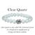 Clear Quartz Crystal Stone 8 mm Round Bead with Buddha Head Bracelet by tarotyoga.in