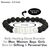 Lava with Selenite Crystal Stone Combination 8 mm Round Bead Bracelet by tarotyoga.in