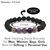 Lava with Amethyst Stone Combination 8 mm Round Bead Bracelet by tarotyoga.in