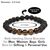 Lava with Bronzite Crystal Stone Combination 8 mm Round Bead Bracelet by tarotyoga.in