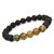 Lava with Unakite Stone Combination 8 mm Round Bead Bracelet by tarotyoga.in