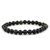 Black Obsidian Crystal Stone 6 mm Round Bead Bracelet by tarotyoga.in