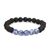 Lava with Sodalite Crystal Stone Combination 8 mm Round Bead Bracelet by tarotyoga.in