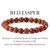 Red Jasper Crystal Stone 8 mm Faceted Bead Bracelet by tarotyoga.in