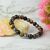 Hematite, Tiger Eye, Black Onyx Crystal Stone Combination 8 mm Round Bead Bracelet by tarotyoga.in