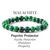 Malachite Crystal Stone 8 mm Round Bead Bracelet by tarotyoga.in