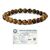 Tiger Eye Crystal Stone 8 mm Faceted Bead Bracelet by tarotyoga.in