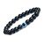 Black Onyx with Evil Eye Crystal Stone Combination 8 mm Round Bead Bracelet by tarotyoga.in