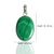 Malachite Oval Shape Crystal Stone Locket Pendant with Metal Chain by tarotyoga.in