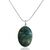 Moss Agate Oval Shape Crystal Stone Locket Pendant with Metal Chain by tarotyoga.in