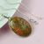 Unakite Oval Shape Crystal Stone Locket Pendant with Metal Chain by tarotyoga.in