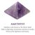 Amethyst Crystal Stone Pyramid by tarotyoga.in