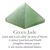 Green Jade Crystal Stone Pyramid by tarotyoga.in