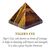 Tiger Eye Crystal Stone Pyramid by tarotyoga.in