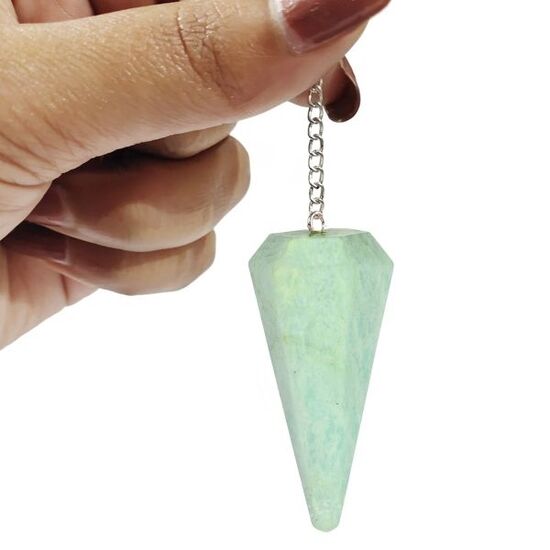 Amazonite Dowser Pendulum by tarotyoga.in