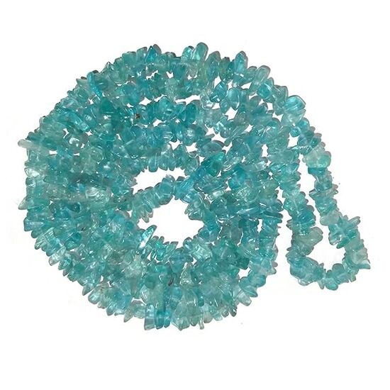 Natural Apatite Stone Chip Mala / Necklace by tarotyoga.in