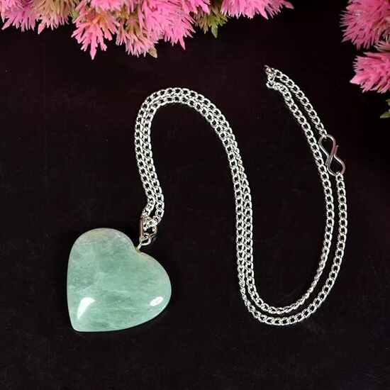 Amazonite Heart Shape Pendant by tarotyoga.in