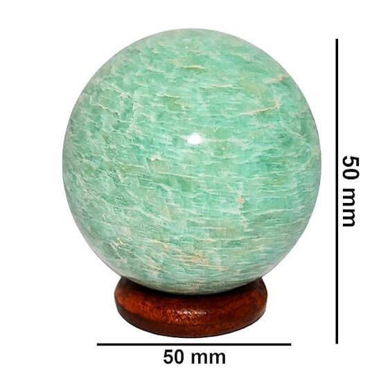 Amazonite Ball Sphere for Reiki Healing by tarotyoga.in