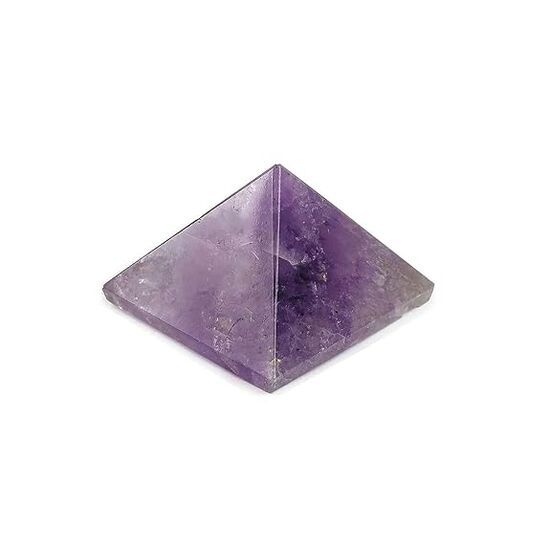 Amethyst Crystal Stone Pyramid by tarotyoga.in