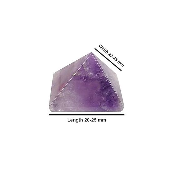 Amethyst Crystal Stone Pyramid by tarotyoga.in