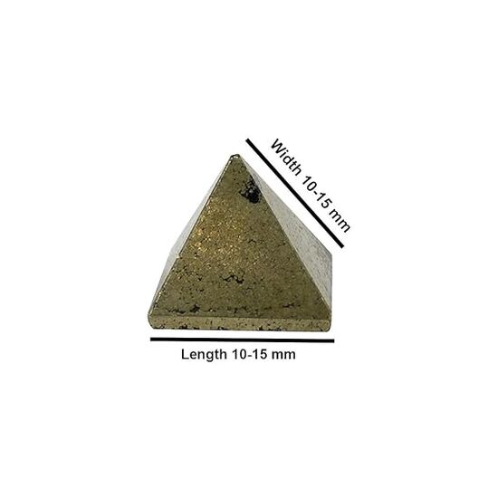 Pyrite Crystal Stone Pyramid by tarotyoga.in