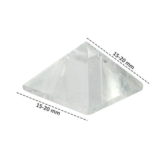 Clear Quartz Crystal Stone Pyramid by tarotyoga.in