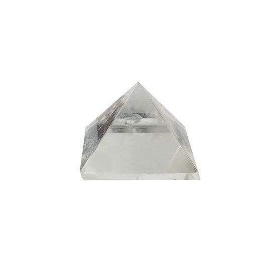 Clear Quartz Crystal Stone Pyramid by tarotyoga.in