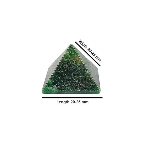 Green Aventurine Crystal Stone Pyramid by tarotyoga.in