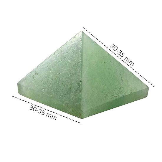 Green Jade Crystal Stone Pyramid by tarotyoga.in