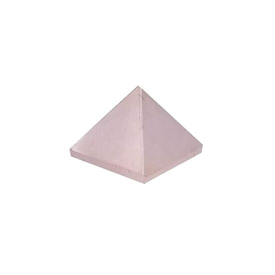 Rose Quartz Crystal Stone Pyramid by tarotyoga.in